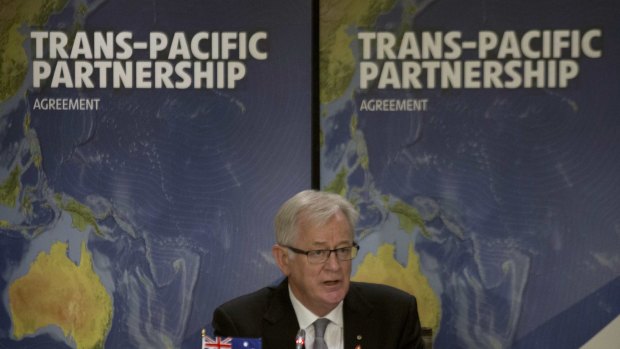Trade Minister Andrew Robb is negotiating the Trans-Pacific Partnership.