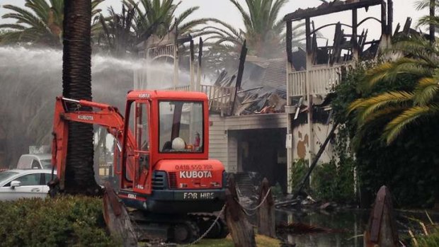 The gutted Stokehouse restaurant in St Kilda.