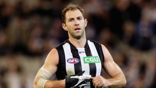 Collingwood's Travis Cloke is searching for ways to find form. 