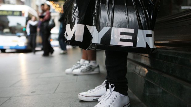 TPG listed Myer at $4.10 in 2009 and the shares now trade at 90¢.