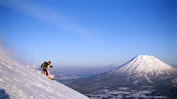 The view from here ... Niseko averages 18 metres of snow each season.