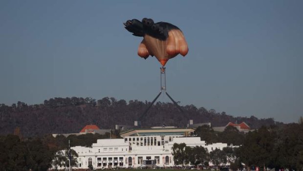 Skywhale over Canberra.