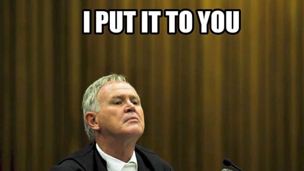 Oscar Pistorius's lawyer Barry Roux has gone viral.