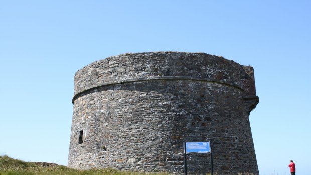 A Martello tower stands guard at Bere Island, Ireland.