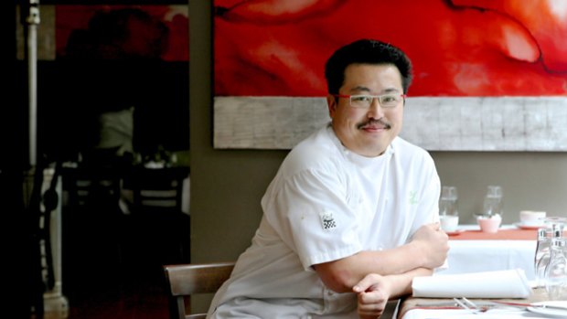 Highly acclaimed ... chef Haru Inukai at his restaurant, Blancharu.