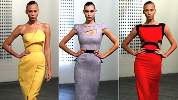 To diet for ... Victoria Beckham's dress collection for New York Fashion Week.