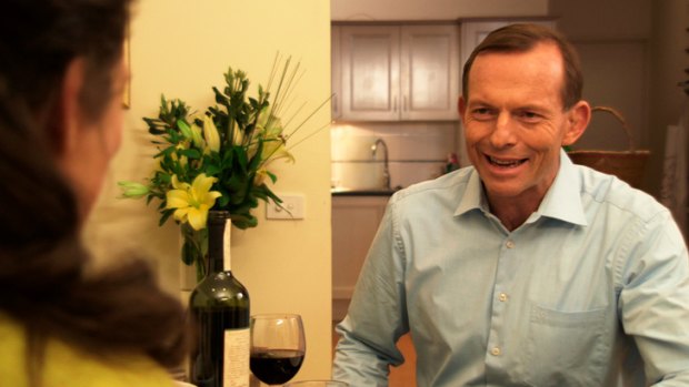 Finely balanced flavours: Tony Abbott on Kitchen Cabinet.