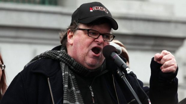 Motormouth: Michael Moore has vented his frustration with Barack Obama's eight years in charge.