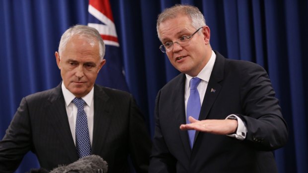 Malcolm Turnbull and Scott Morrison rebadging their agreements with Japan, Korea and China as "export agreements".