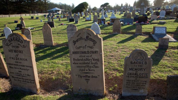 Historic graves in Kingston.