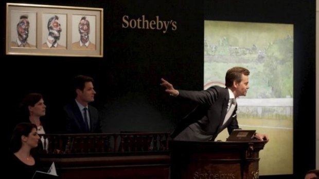 An historic auction night at Sotheby's. 