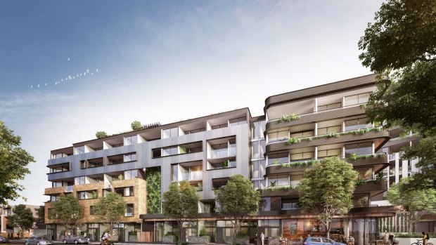 Going up in Melbourne's western suburbs: artist's impression of developer AVIC Group's planned Cowper Residences in Footscray.