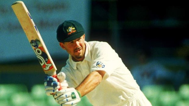 "His natural instinct was to attack" ... Ricky Ponting plays a shot during his Test match debut against Sri Lanka at the WACA in 1995.