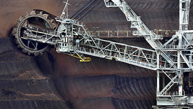 Open-cut coal mining in the Latrobe Valley: millions of tonnes of brown coal could be exported a year.