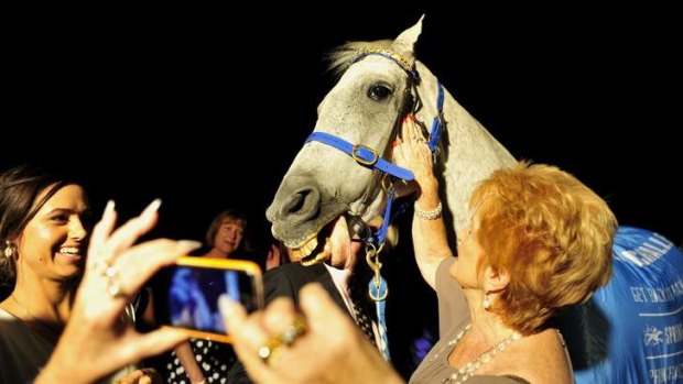 Subzero attends the Racing Hall of Fame presentation night at the National Gallery of Australia.