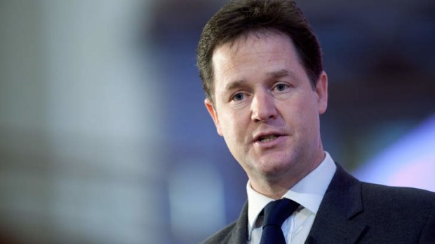 Nick Clegg has distanced himself from David Cameron.
