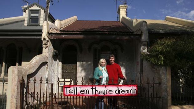 Dream home  ... Leamington Avenue residents Donna Barter-Scott and her husband, Don Scott, outside one of the homes that have been saved.