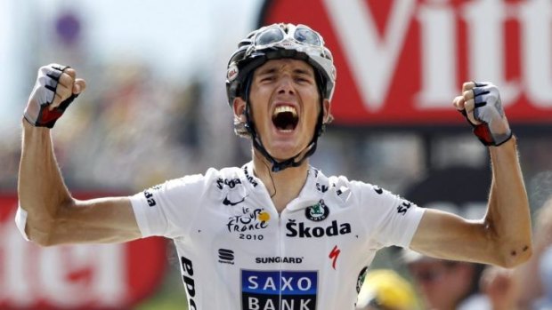 Tour de force: Andy Schleck wins the 10th stage of the 2010 Tour de France on his way to overall victory.