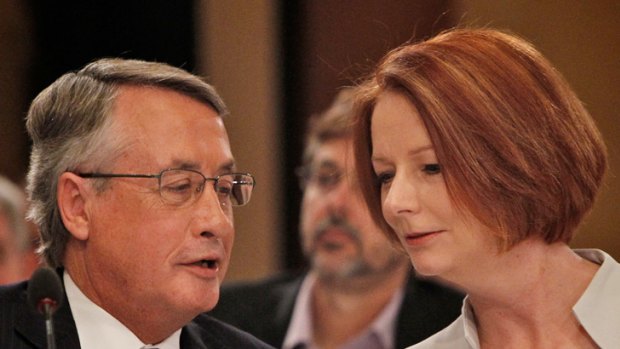 Economic powerbrokers ... Wayne Swan and Julia Gillard.