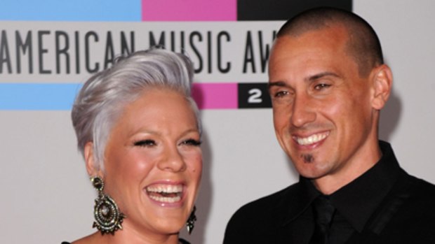"No-brainer" ... Pink and Carey Hart reveal the name they would give a son.