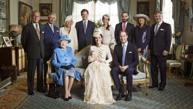 Family portrait: The christening of William and Catherine's son George.