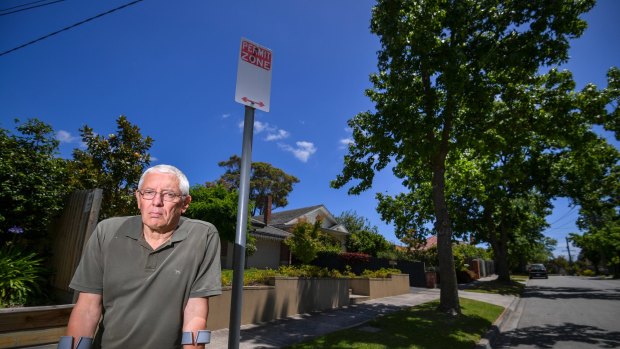 Steve Clegg's home is just behind Chadstone, he said despite 'permit zone' signs, many shoppers risk it and park outside his home at Christmas.