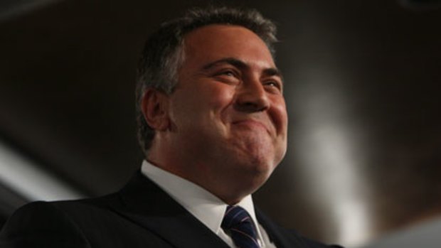 Prepare for pain ...  Joe Hockey addresses the National Press Club yesterday. The shadow treasurer wants to pay off debt faster than Labor