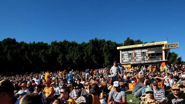 Members only &#8230; Leichhardt Oval's nostalgia, coupled with a sunny Sunday afternoon, generally means a packed house whenever the Tigers play their three games per year at the venue.