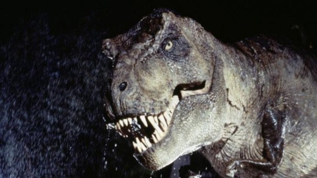 Nightmarish: T-Rex in the original film.