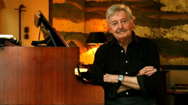 Australian of great note: The late composer Peter Sculthorpe at his Woollahra home. 