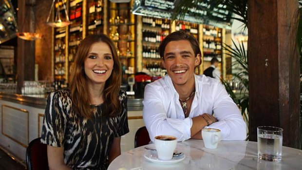 Rising star &#8230; Kate Waterhouse with Brenton Thwaites, who has just shot a film with Angelina Jolie.