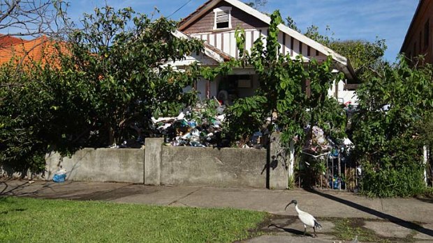 Residents of the Boonara Road house in Bondi tried to stop the clean up.