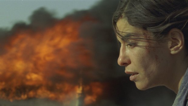 Scorched earth ... Lubna Azabal plays a woman whose death reveals dark family secrets.