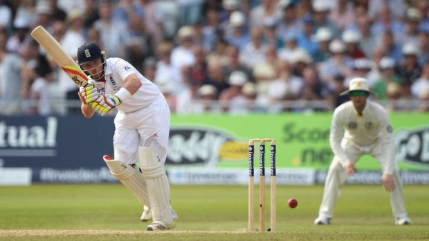 Class innings: Ian Bell held England's innings together.