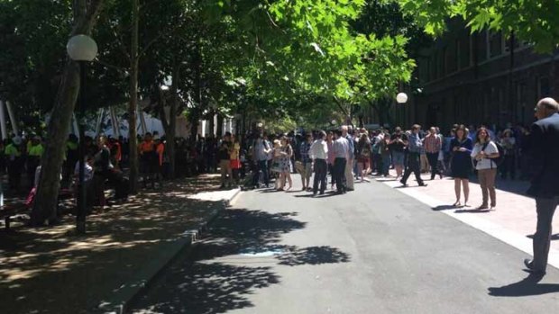 Chemical spill: 5000 people were evacuated from UTS.