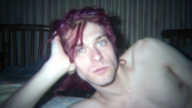 Kurt Cobain at home in <i>Montage of Heck</i>.