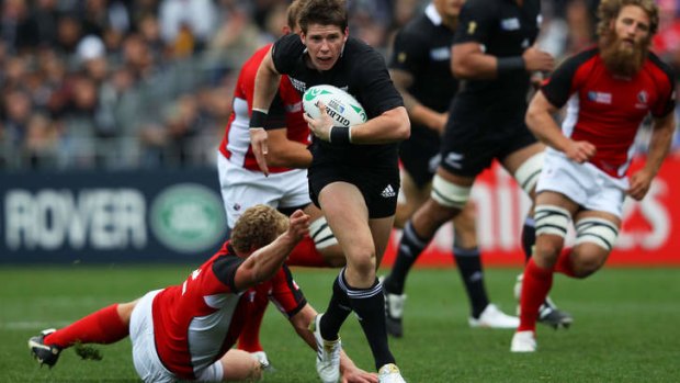 No slouch: Colin Slade in action for the All Blacks.