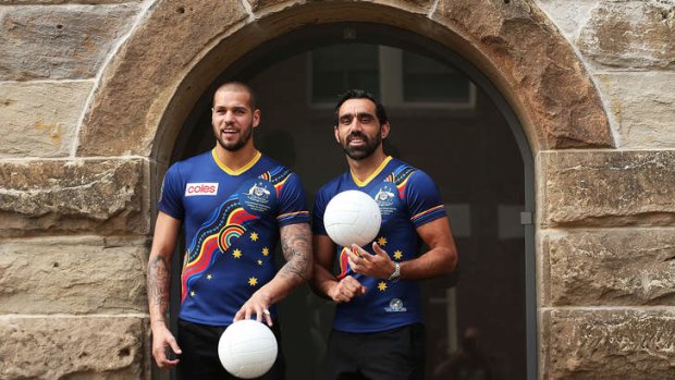 Lance Franklin and Adam Goodes are two of the superstars named in the Indigenous AFL team.