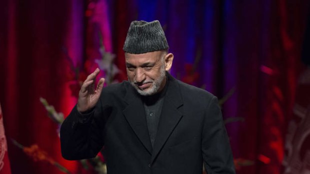 Afghan President Hamid Karzai.