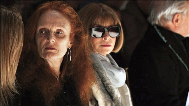 Turn to the right … Grace Coddington with Anna Wintour in 2009 documentary "The September Issue".