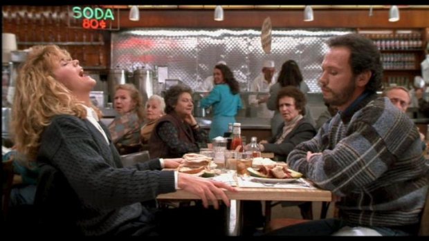 Faking it: The orgasmic scene in <i>When Harry Met Sally.</i>