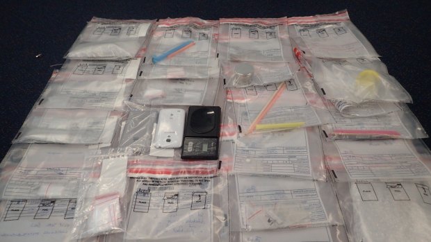 Police alleged that packets of methamphetamine were left behind after 'partying' at a resort. 