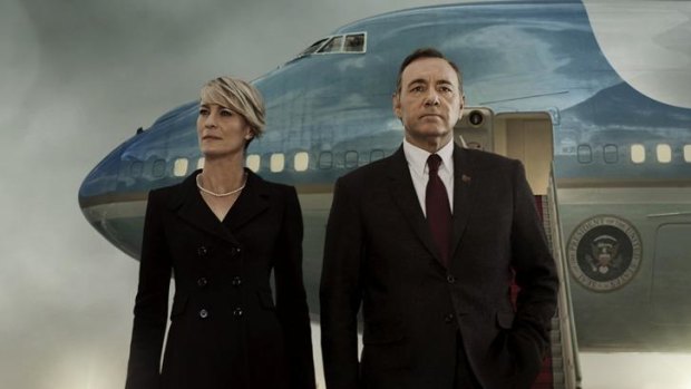 <i>House of Cards</i> stars Robin Wright and Kevin Spacey as Claire and Frank Underwood. 