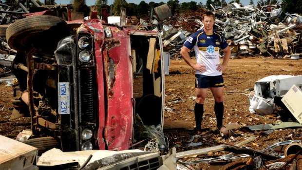 Back from the scrap heap ... Brumbies winger Clyde Rathbone.