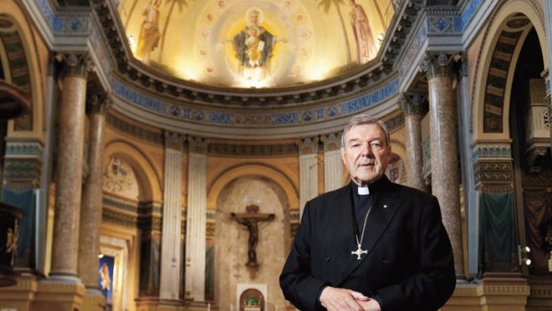 Rome, sweet Rome … Cardinal George Pell in the chapel at Domus Australia – a $30-million guest house and place of worship for Australian Catholics in Rome.