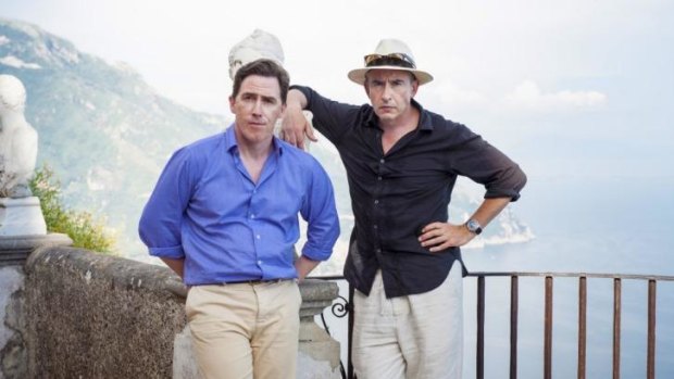 Brits abroad: Rob Brydon (left) and Steve Coogan in <i>The Trip to Italy</i>.