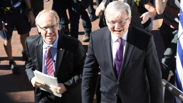 Beattie and Rudd: Gone is the early optimism that Queensland could save the day.