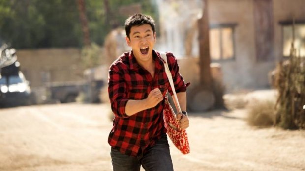 Huang Xiaoming in <i>Hollywood Adventures</i>.