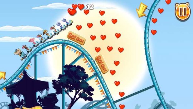 In Nutty Fluffies, you can get some serious air with a bunch of cute animals on a roller coaster.