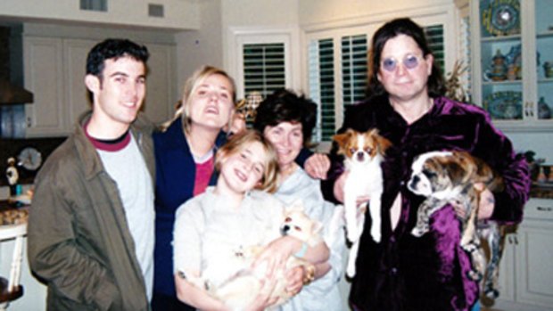 Jessie Breakwell (second from left) in her days as a nanny with the Osbourne family.